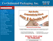 Tablet Screenshot of co-ordinatedpackaging.com